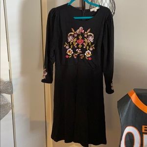 Loft dress with flowers